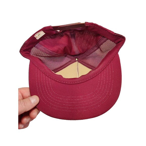 Vintage GMC Trucks Patch Red Mesh Trucker Hat Snapback Young An Adjustable - Picture 7 of 11